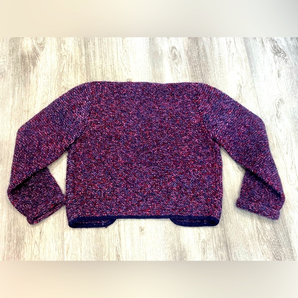 VTG hand knit cardigan sweater Womens XS / S - Picture 3 of 5